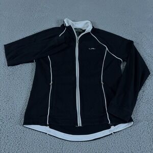 VTG Lauren Ralph Lauren Jacket Women M Active Track Full Zip Stretch Running Y2K